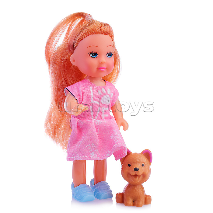 Кукла "Лиза" с щенком, в ассортименте, в коробке