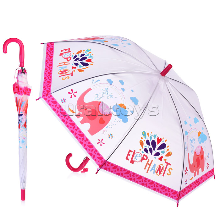 Зонт детский "Розовый слоник" (48,5 см)