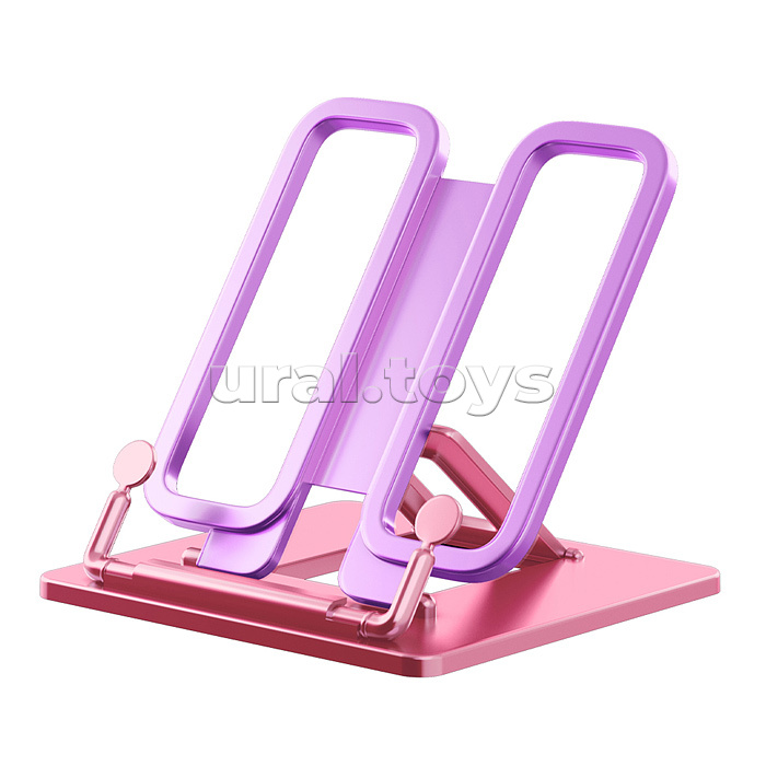 Подставка для книг пластиковая Base, Candy, розовая с фиолетовым держателем