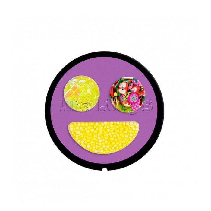 Игрушка для детей Emoji-slime, оранжевый, 110 г. Влад А4