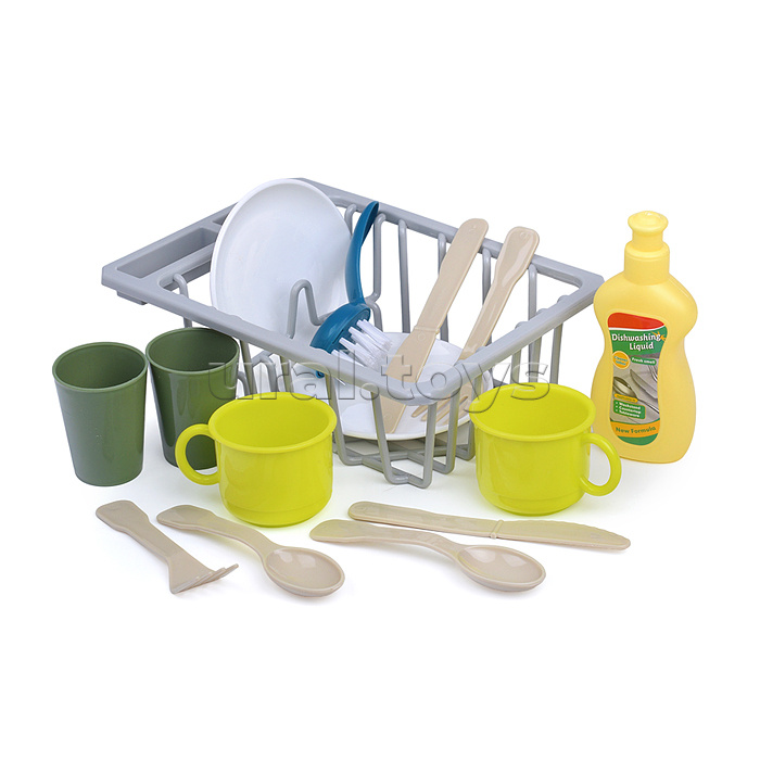 Игровой набор "Кухня" (раковина, моющее средство, посуда) 15 предметов, в коробке