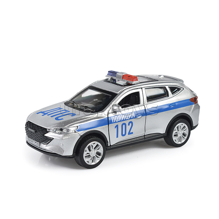 Машина металл Nissan Terrano Полиция 12см. (открыв. двери) инерц., в коробке