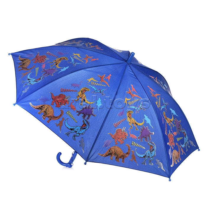 Зонт детский "Динозавры" 50 см с проявлением цвета