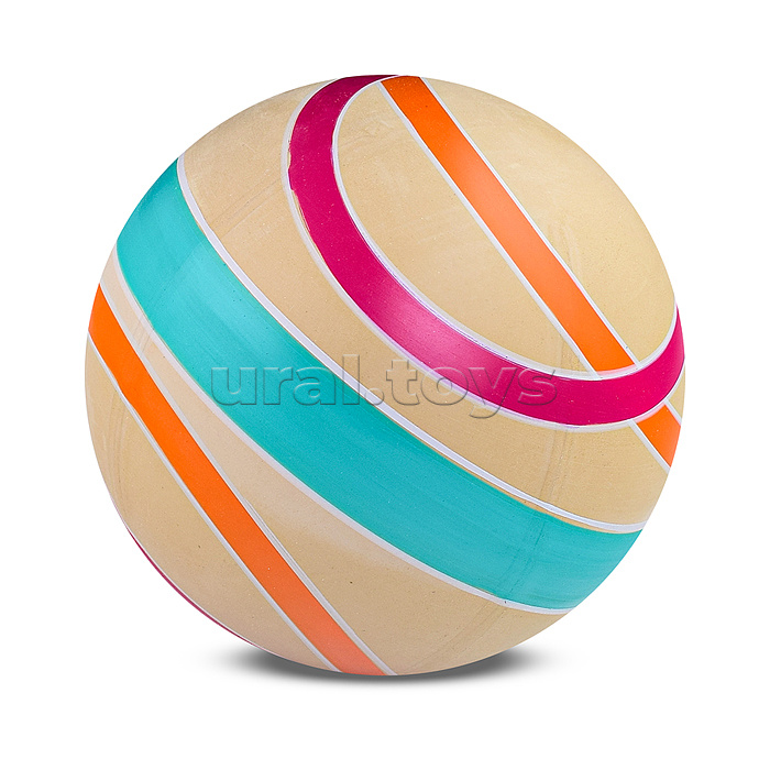 Мяч полый резиновый детский d=150 мм ЭКО ручное окраш.  (Любой)
