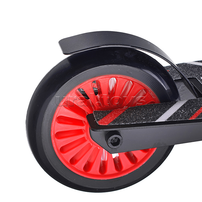 Самокат трюковый ROCKET,колеса PU/пластик 100 мм,ABEC 7, красный