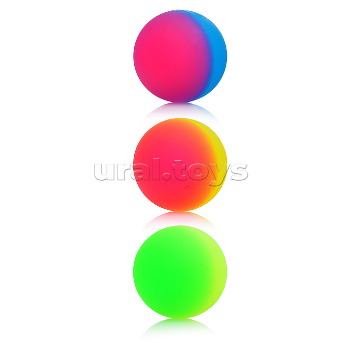 Мяч "Яркие краски" (4,5 см), со светом, в тубе