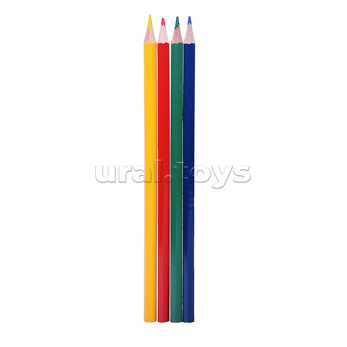 Карандаши цветные "Trio" 06 цветов, 2М, диаметр грифеля 2,8 мм, трехгранные, в картонной коробке