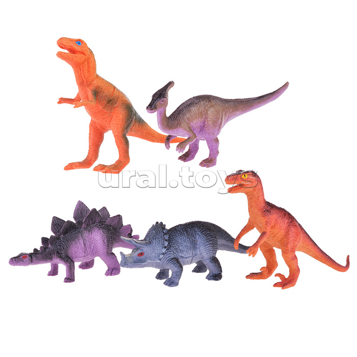 Набор животных "Динозавры" 5шт., в пакете