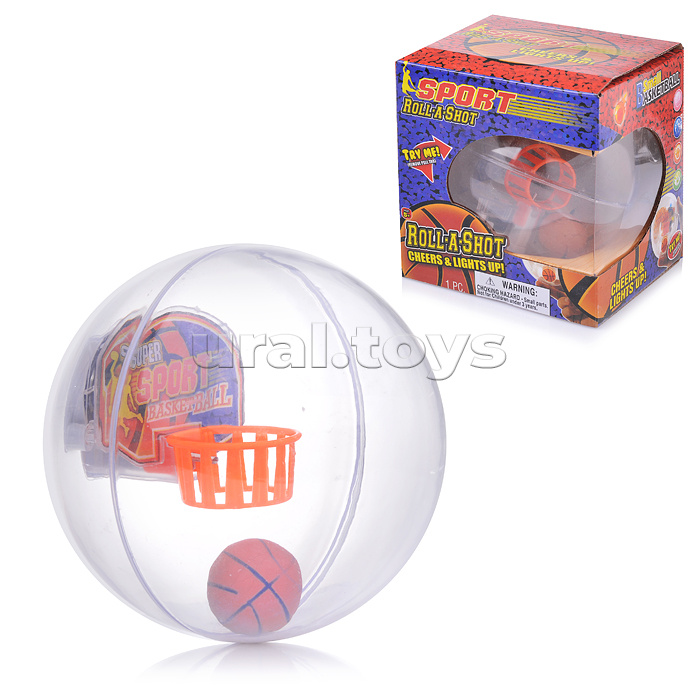 Игра "Баскетбол"в прозрачном шаре  в коробке