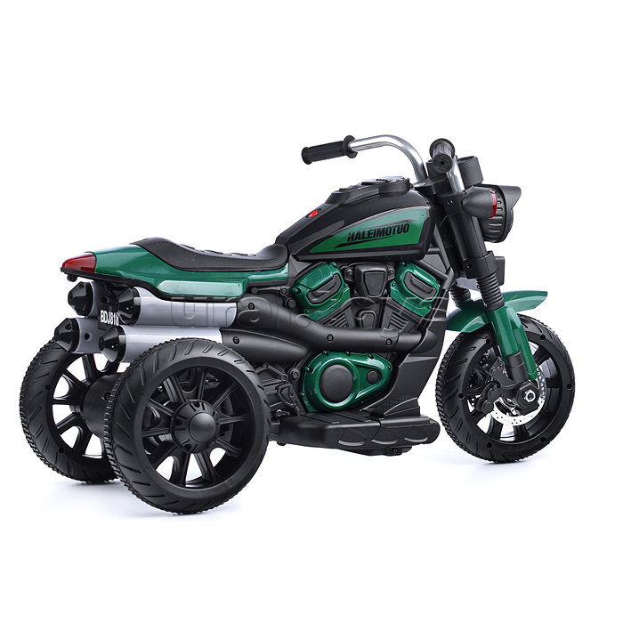 Мотоцикл "Байк" одноместный 6V4.5 моноприводный (зеленый)
