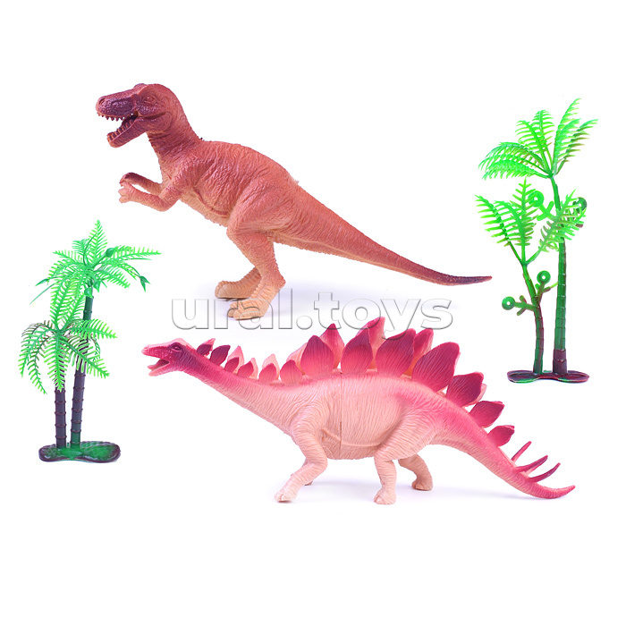 Набор животных "Динозавры: Стегозавр и Монолопхозавр" в пакете