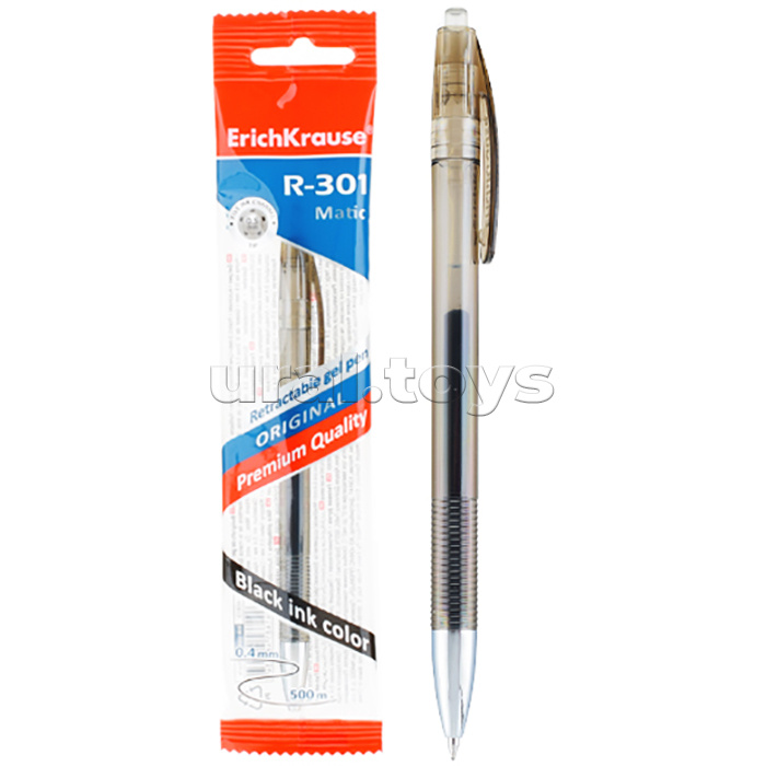 Ручка гелевая автоматическая R-301 Original Gel Matic 0.5, цвет чернил черный