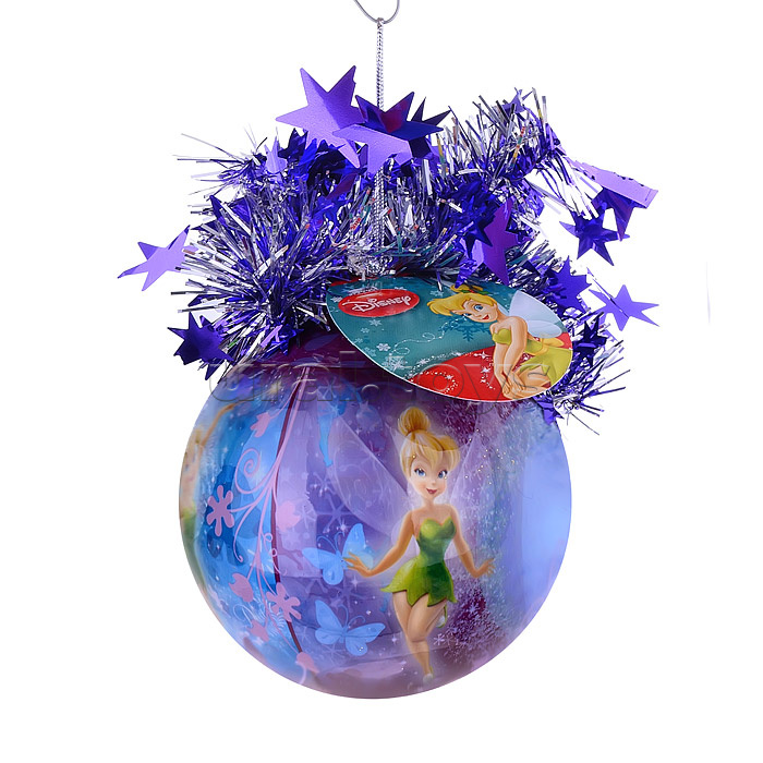 Игрушка шар Рождественский "Фея Динь-Динь в фиолетовом" D85 Дисней